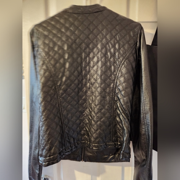 Black pleather jacket - Picture 1 of 2